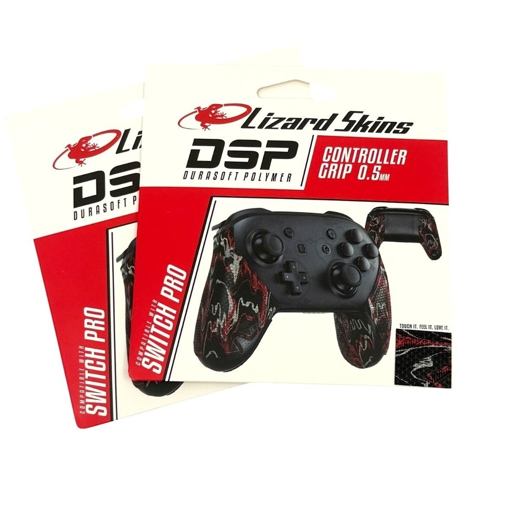 2 Pack Lizard Skins DSP Controller Grip Switch Pro Wildfire Camo 0.5mm NEW